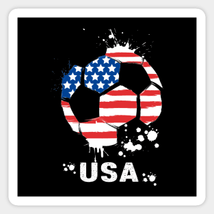 USA World Cup 2022, Funny US Soccer American Flag Soccer Team 2022 Sticker